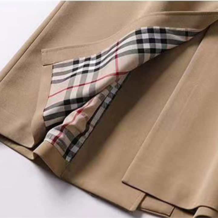 Amira | Damen Klassischer Trenchcoat mit Gürtel für den Winter